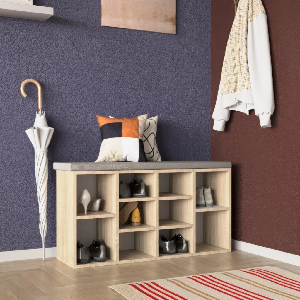 Tumba pentru incaltaminte aspect (105x30x48h cm) anthracite 3