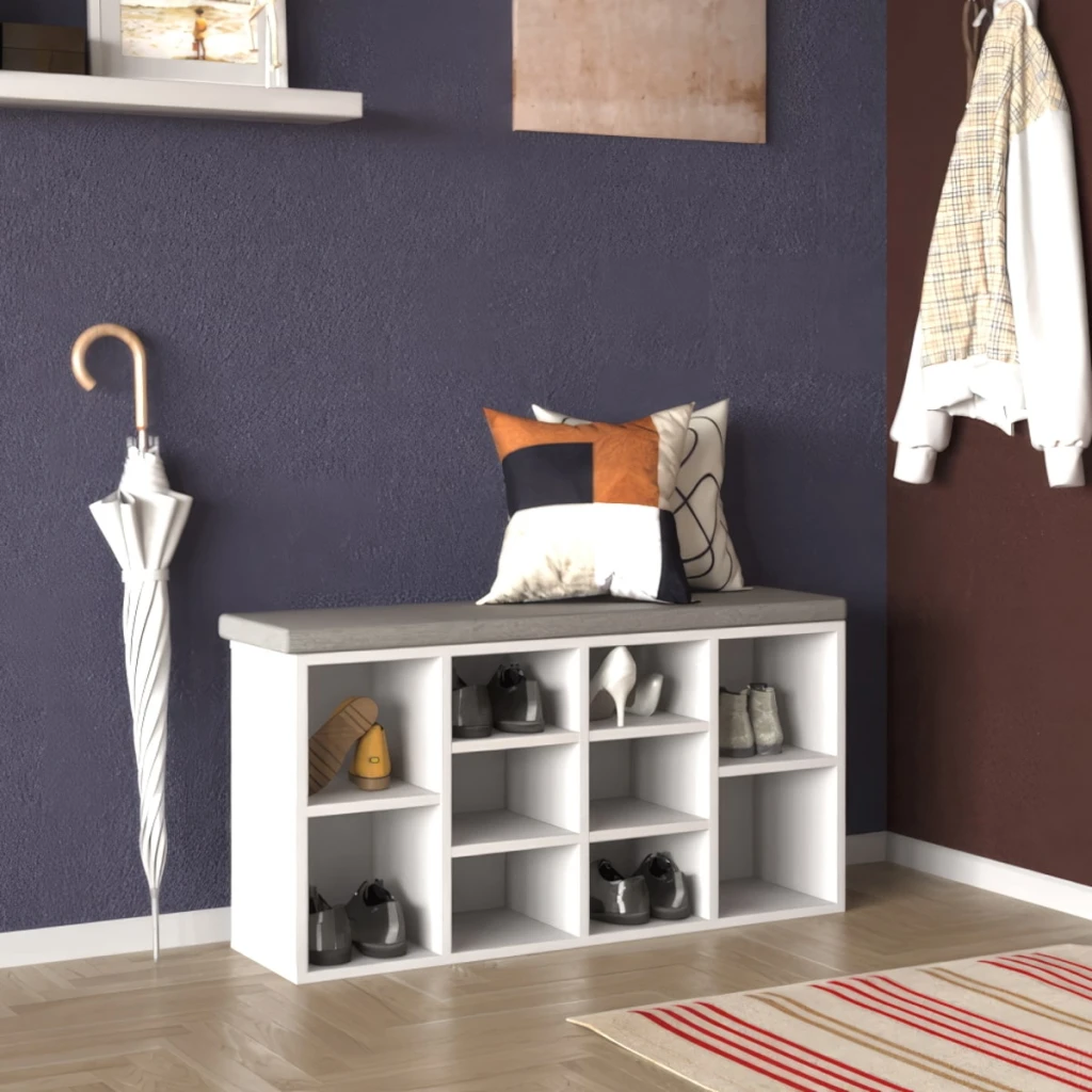 Tumba pentru incaltaminte aspect (105x30x48h cm) anthracite 2