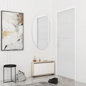 Pantofar leo 50x27x47h cm sonoma/white