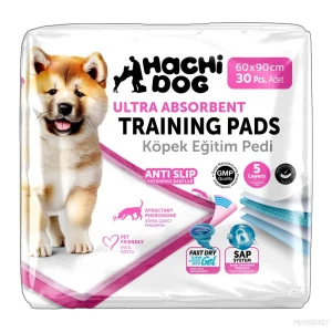 Hachi dog covorașe absorbante p/u toaletă, 5 str., 60×90 cm, 30 buc., cu strat adeziv,  albastre 1/2 Thumbnail 2