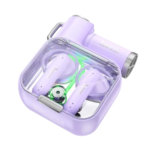 Căști bluetooth hoco des43 core transparente, violet Thumbnail 2