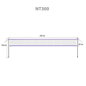 Сетка для бадминтона 600x60cm + full cover nt300 nils Thumbnail 4