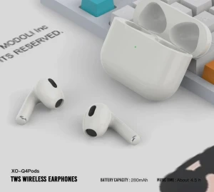 Căști bluetooth xo q4pods (funcții complete) albe Thumbnail 2