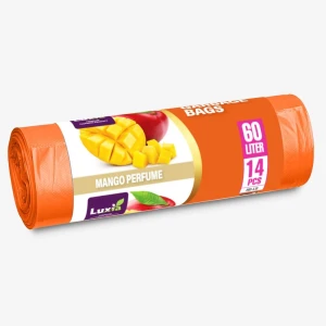 Luxia пакеты для мусора с ушками 60 л. 14 шт.с запах.манго lux-4075