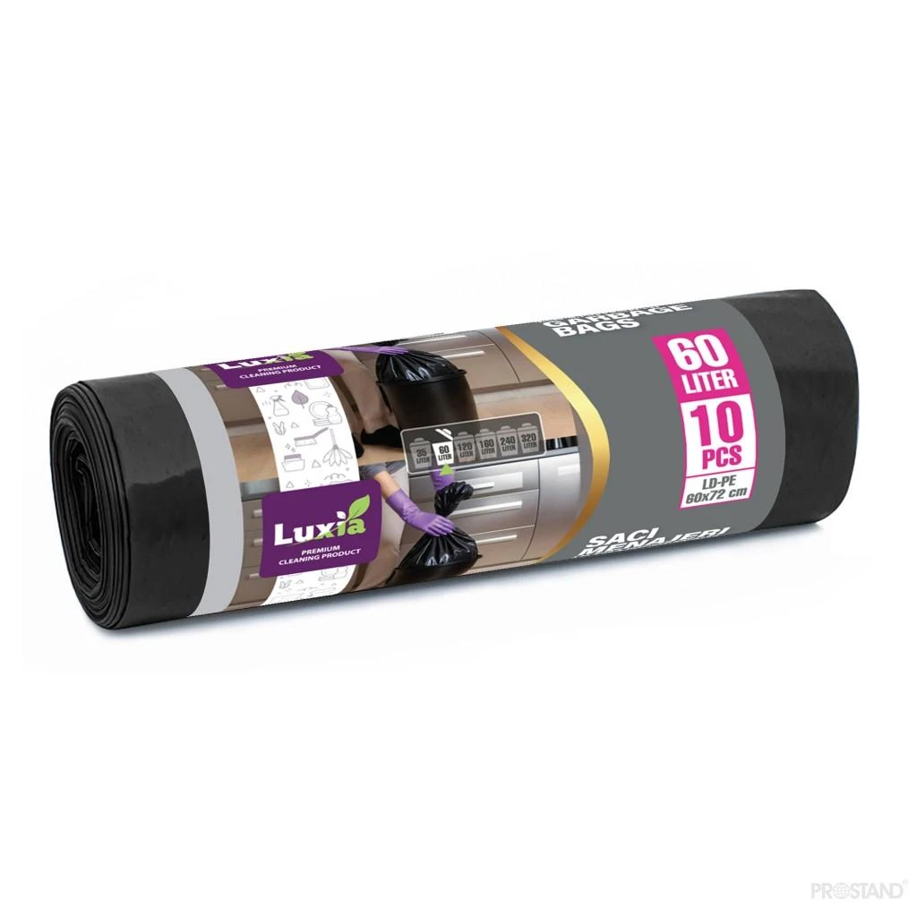 Luxia pungi p/u gunoi ultrarezistenti 60 l 10 buc. lux-4009  /36 2