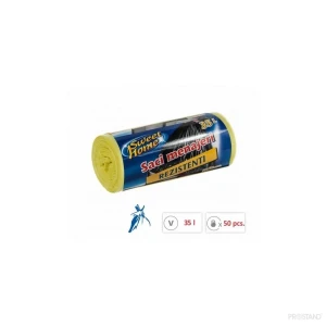Пакеты для мусора 35л. 50 шт. shro-7315 sh  желтые