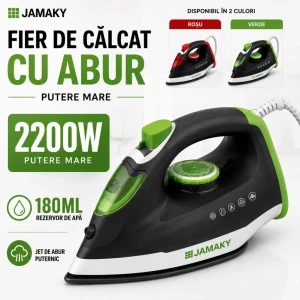 Fier de călcat jmk1102, verde/roșu