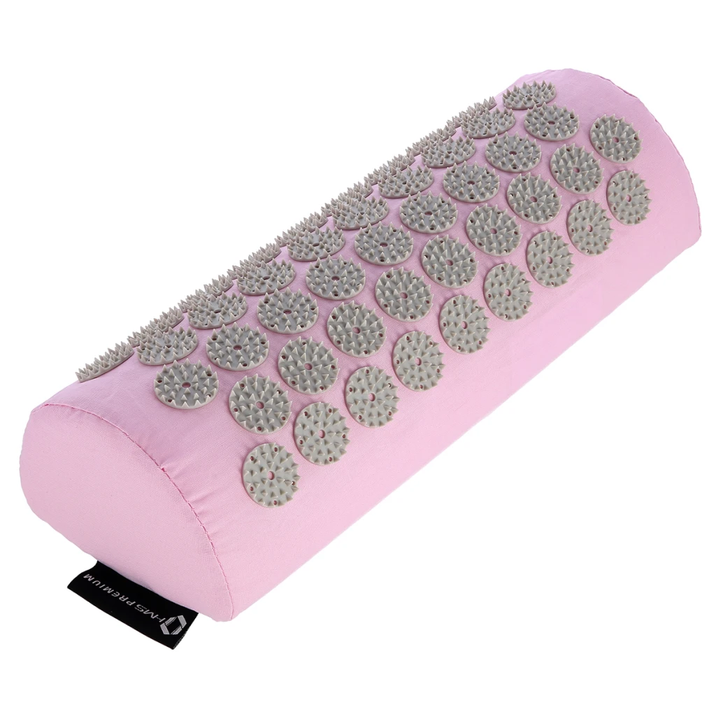 Saltea acupunctura 125*48 cm cu perna hms akm04 pink 2