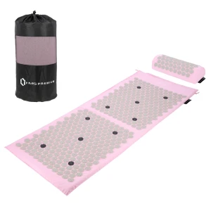 Акупунктурный коврик с подушкой 125*48 cm cu perna hms akm04 pink