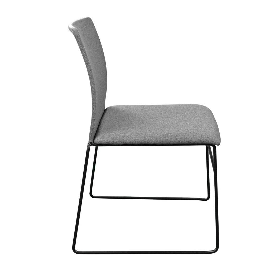 Scaun c01 stofa grey+black leg 3