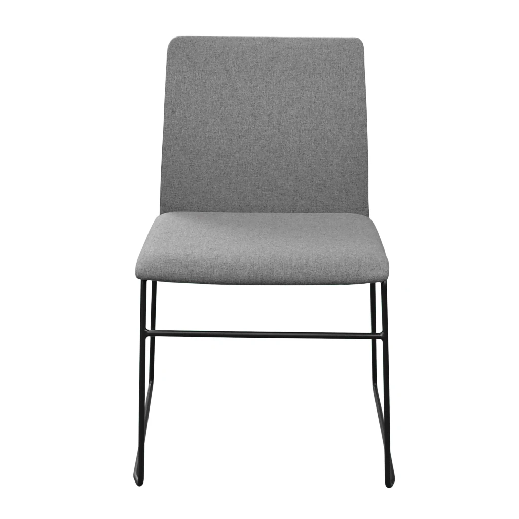 Scaun c01 stofa grey+black leg 2