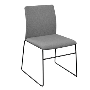 Scaun c01 stofa grey+black leg