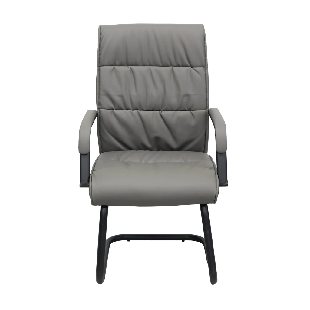 Стул офисный f-81l~grey + black legs 2