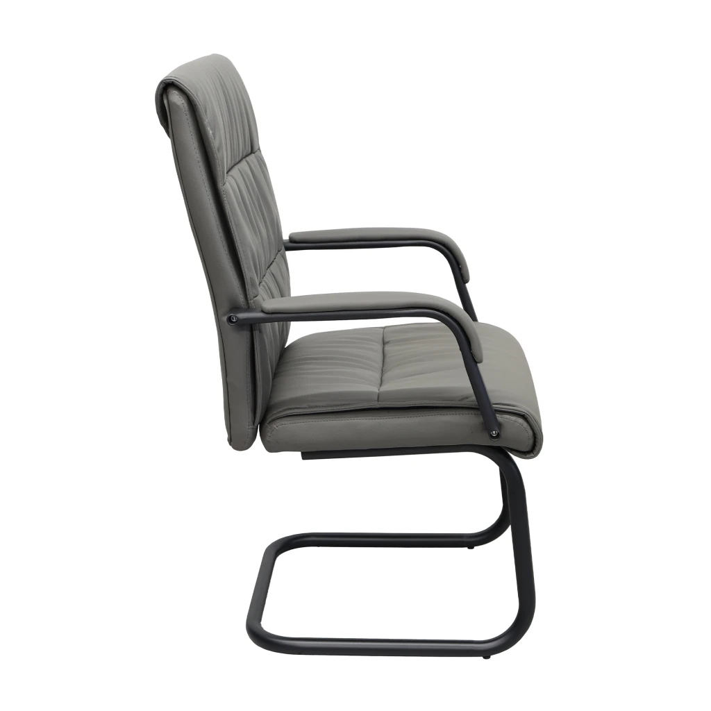 Стул офисный f-81l~grey + black legs 3