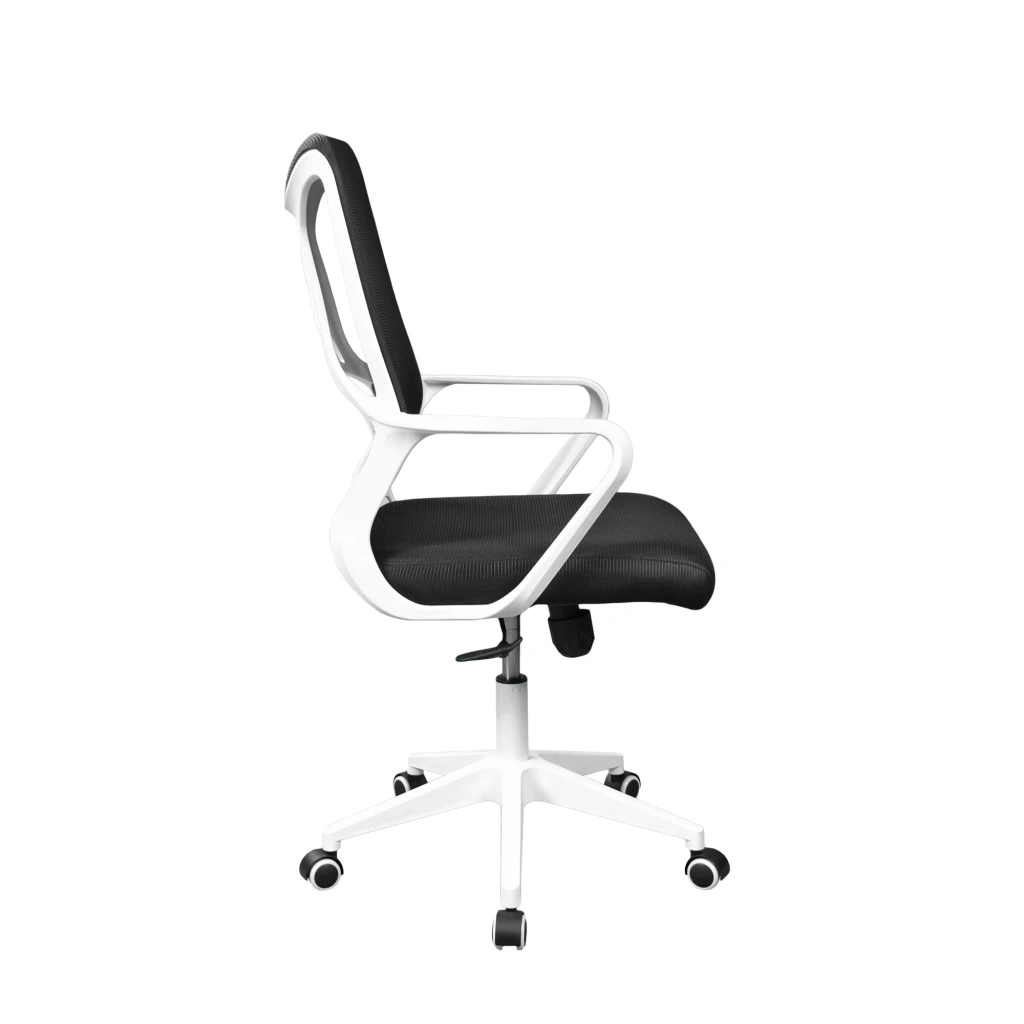 Fotoliu birou f-20141 a~black seat+white frame 3