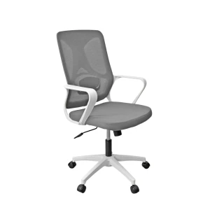 Fotoliu birou f-20141 a~grey seat+white frame