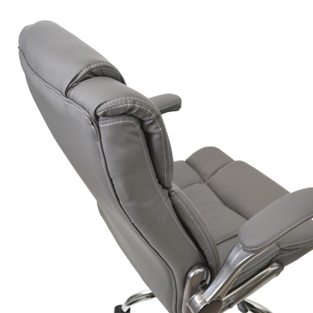 Кресло офисное bx-3702~серый/экокожа 8