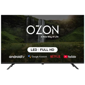 43" LED SMART Телевизор OZON H43S7000R, 1920x1080 FHD, Android TV, Чёрный