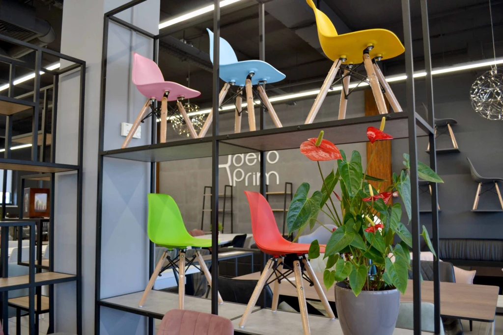 Детский стул eames bebe голубой 4