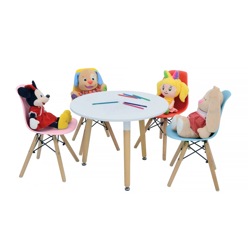 Детский стул eames bebe голубой 3
