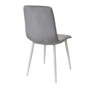 Scaun dc-90p~n20 catifea dark grey+white legs
