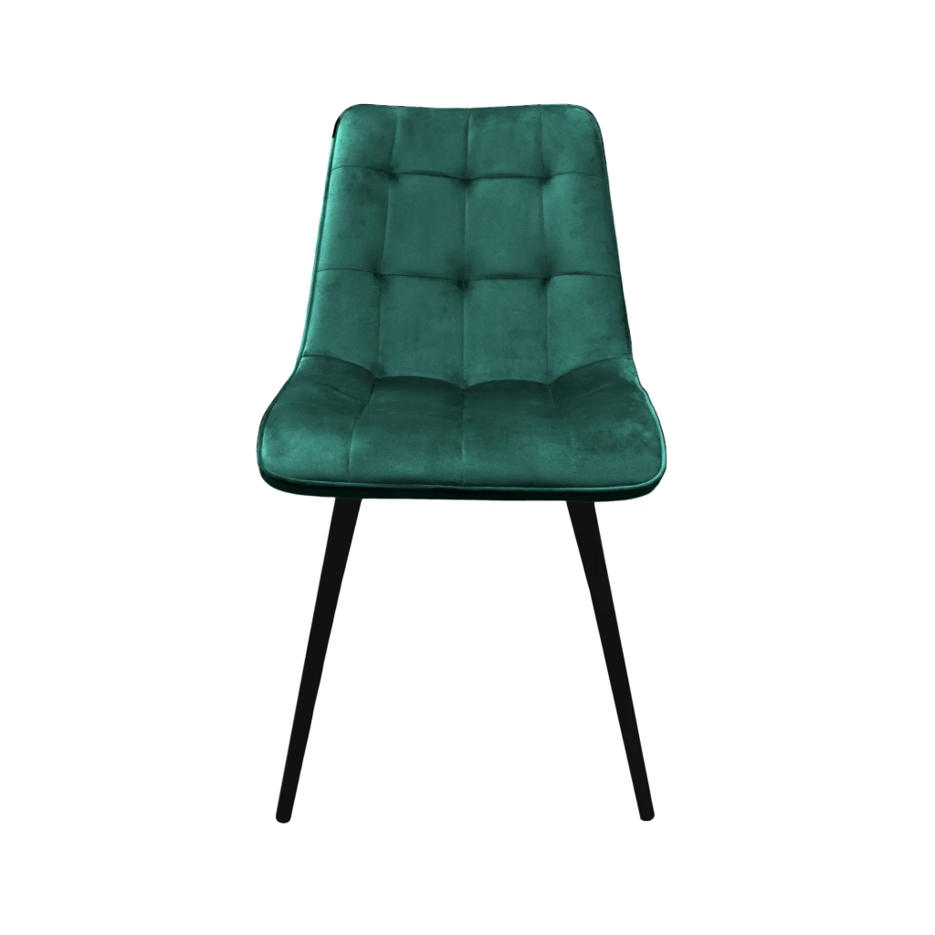 Scaun capella~catifea dark green hlr57+black-legs 2