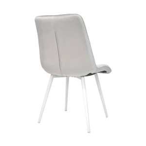 Scaun capella~catifea grey hlr14+white legs