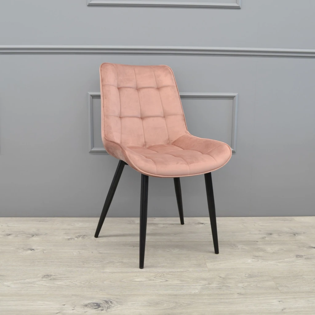 Scaun hans~catifea rusty hlr44+black legs 2