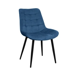 Scaun hans~catifea blue hlr63+black legs