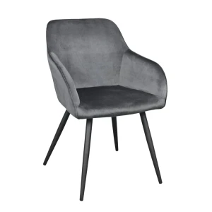 Scaun airis~catifea grey hlr21+black legs