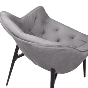 Scaun lotus~stofa grey+black legs Thumbnail 7