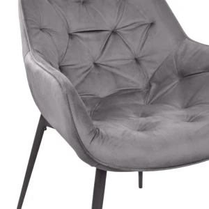 Scaun lotus~stofa grey+black legs Thumbnail 5