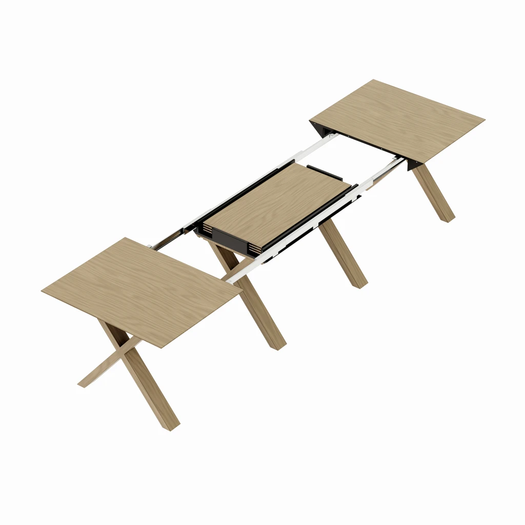 Стол madrid~natural wood+wood legs 3