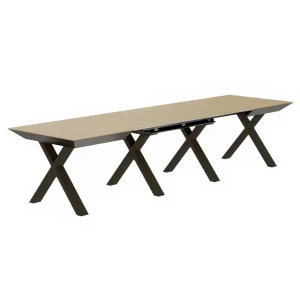 Masa madrid~natural wood+black legs