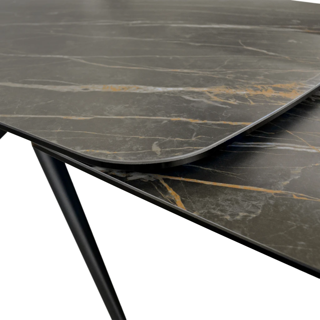 Masa extensibila asia~black gold 180+50+50*98*76 (a-4529) 6