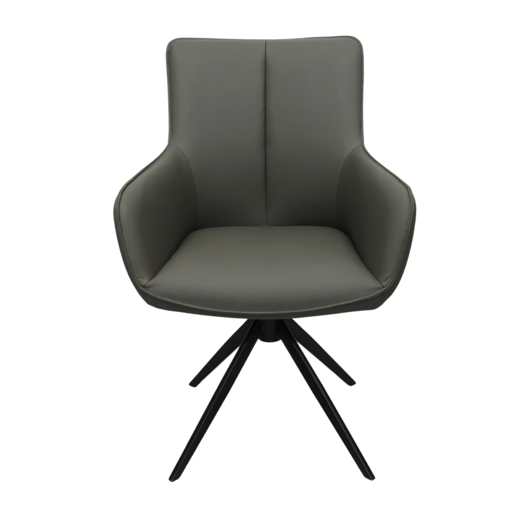 Кресло queen~c2532v кожа  grey 2