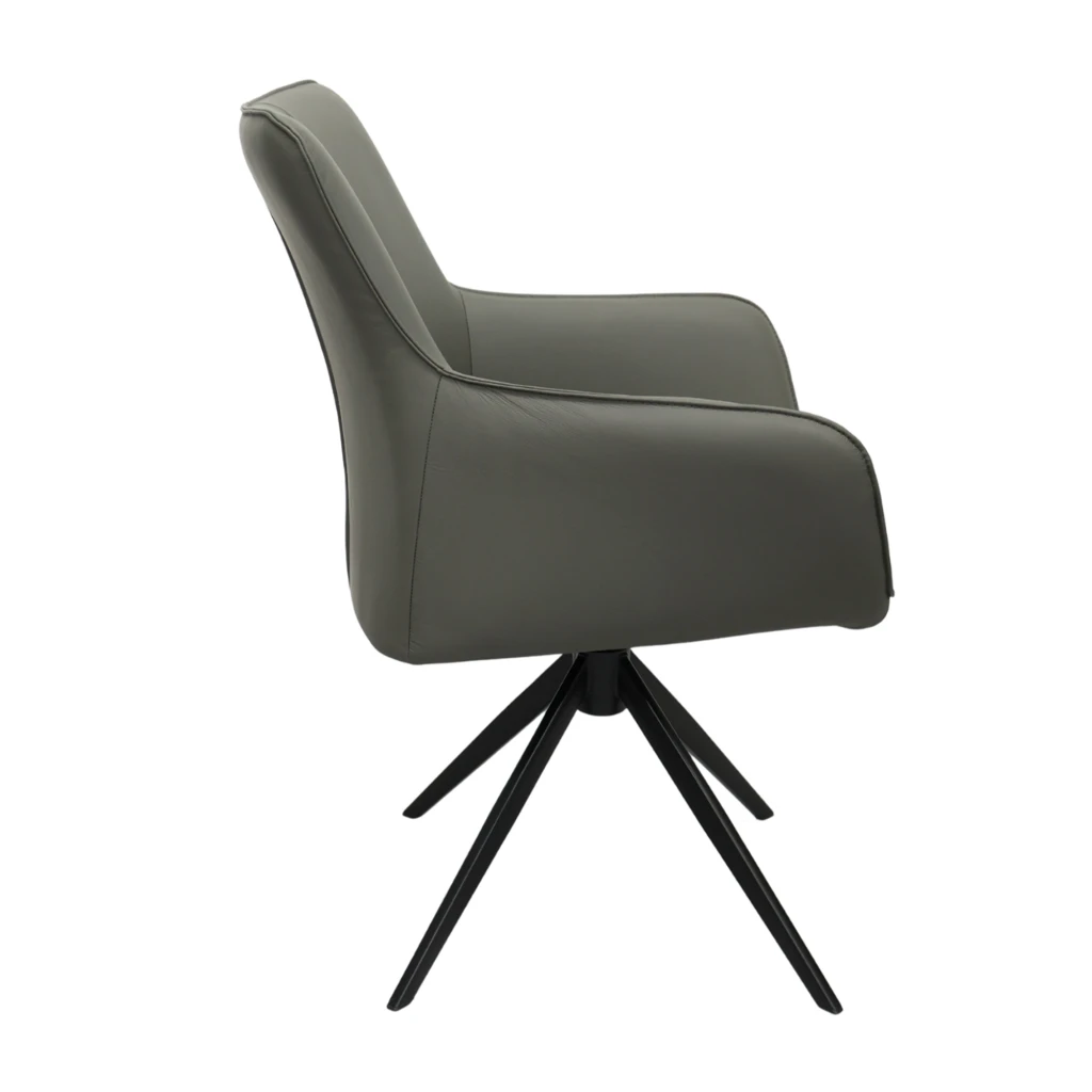 Кресло queen~c2532v кожа  grey 3