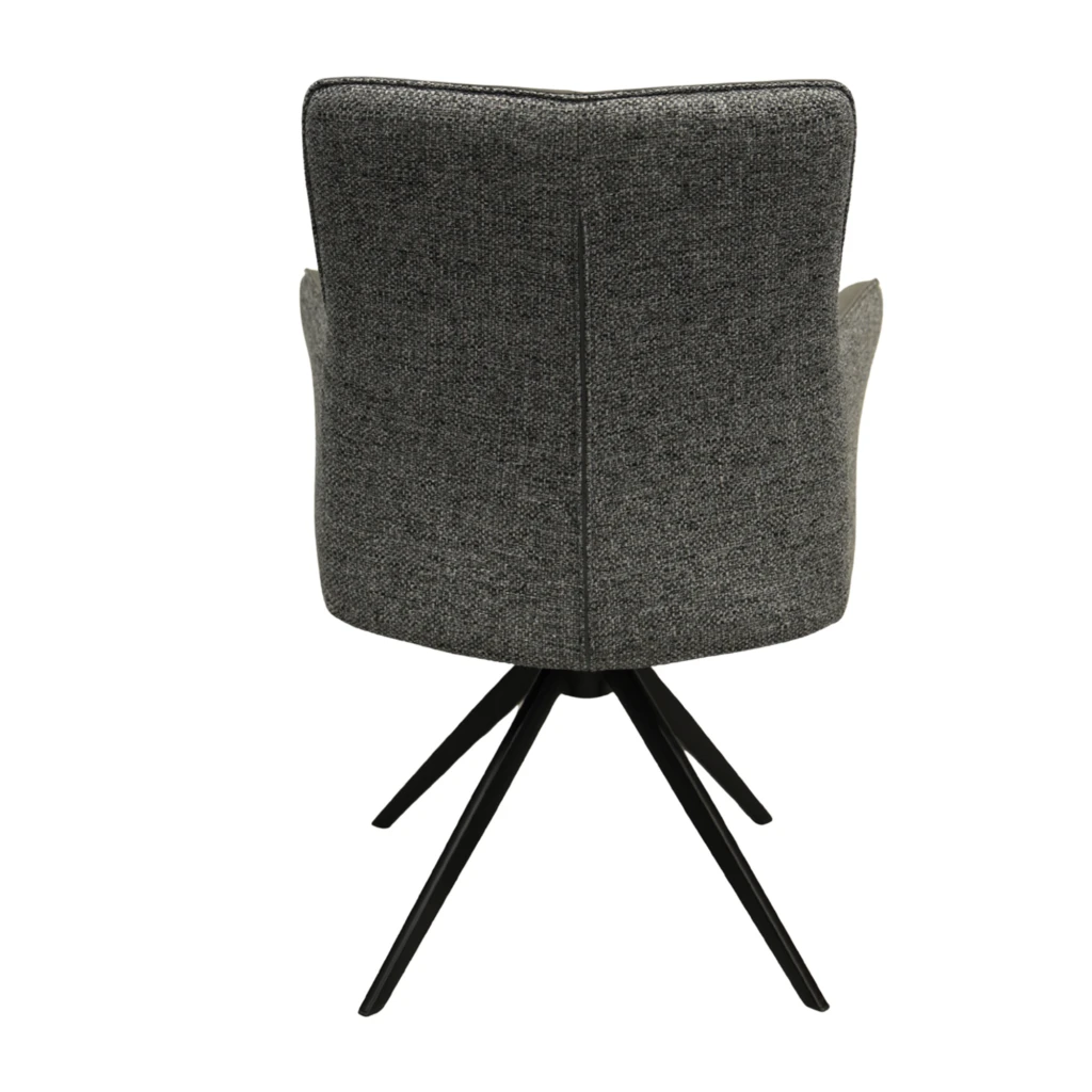 Кресло queen стекло + кожа ~c2532v grey 4