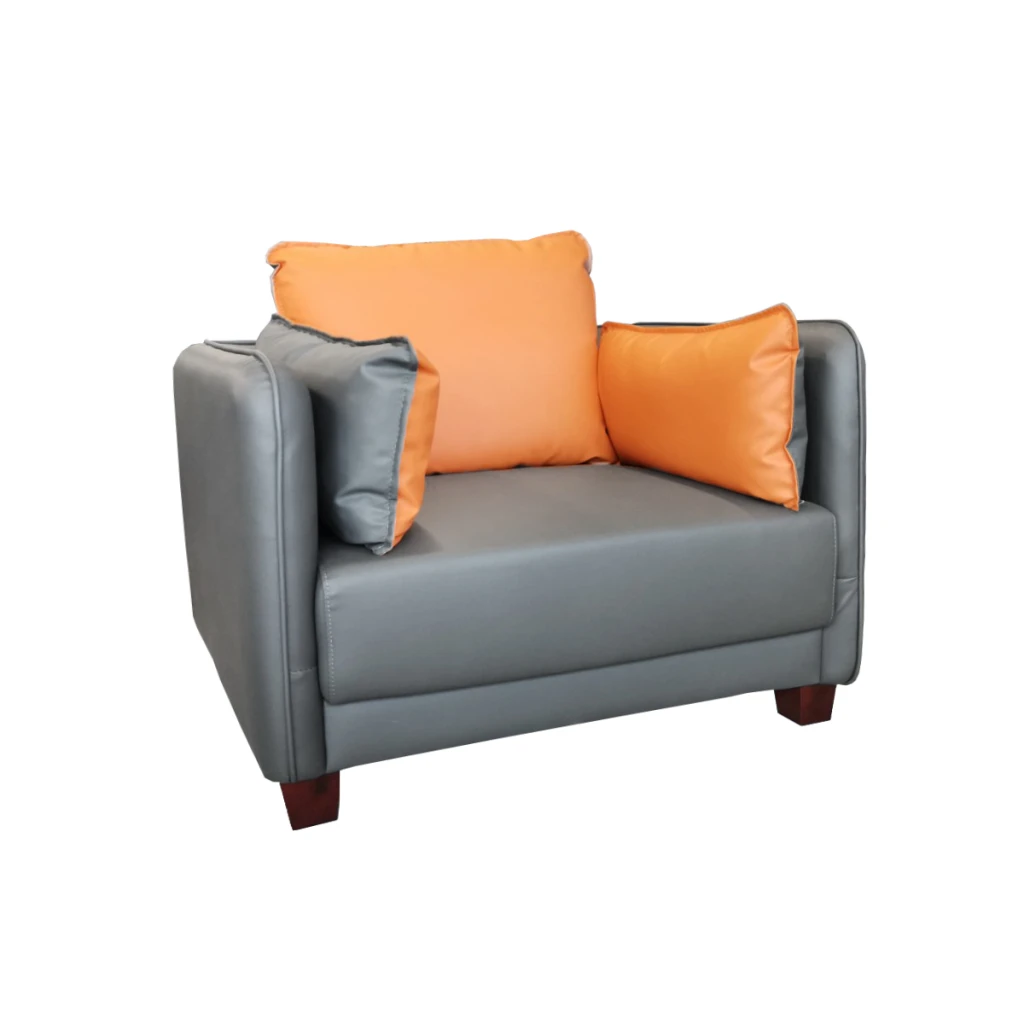 Кресло w1203 grey/orange 3