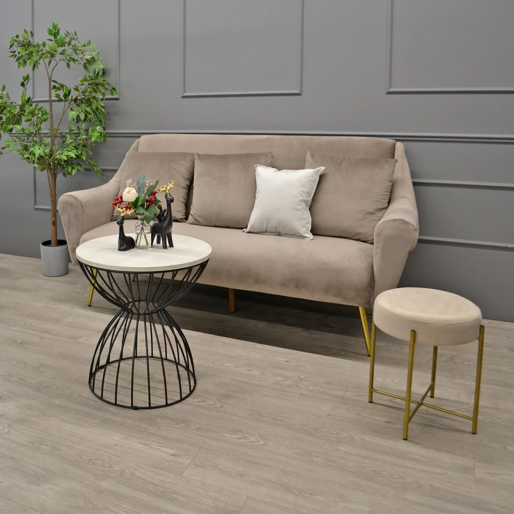 Canapea gloriosa(3 locuri)~ms01-36+gold leg beige 4