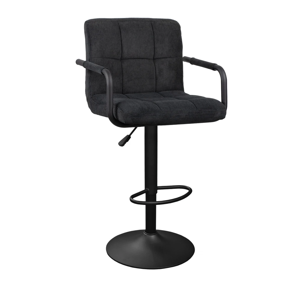 Барный стул sb-042 velvet black nr.03+black legs 2