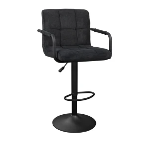 Барный стул sb-042 velvet black nr.03+black legs