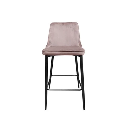 Scaun de bar clasic~pudra hlr-25+black legs 2