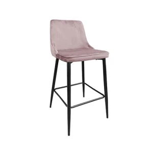 Scaun de bar clasic~pudra hlr-25+black legs