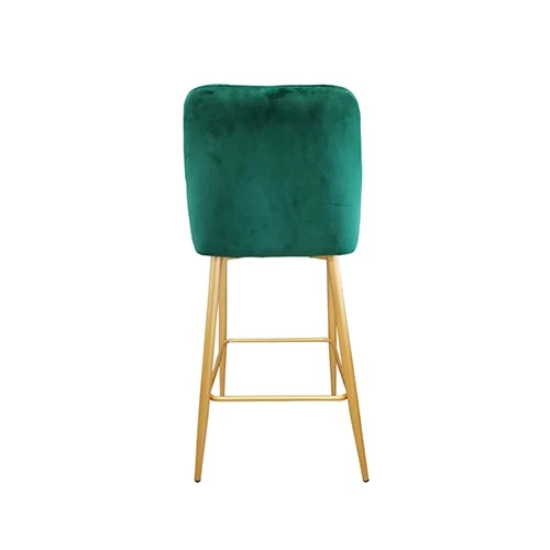 Scaun de bar clasic~green hlr 56+gold legs 4