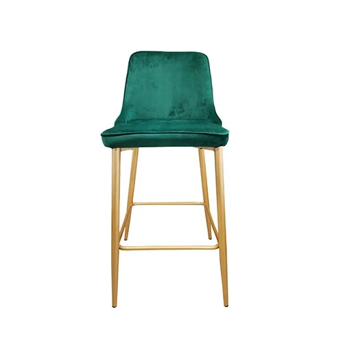Scaun de bar clasic~green hlr 56+gold legs 2