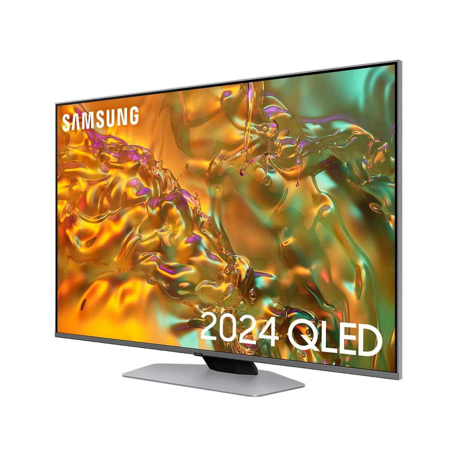 50" qled smart телевизор samsung qe50q80dauxua, 3840x2160 4k uhd, tizen 8.0, серебристый 5