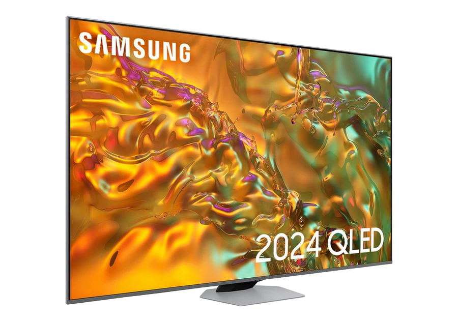 65" qled smart tv samsung qe65q80dauxua, 3840x2160 4k uhd, tizen 8.0, argintiu 3