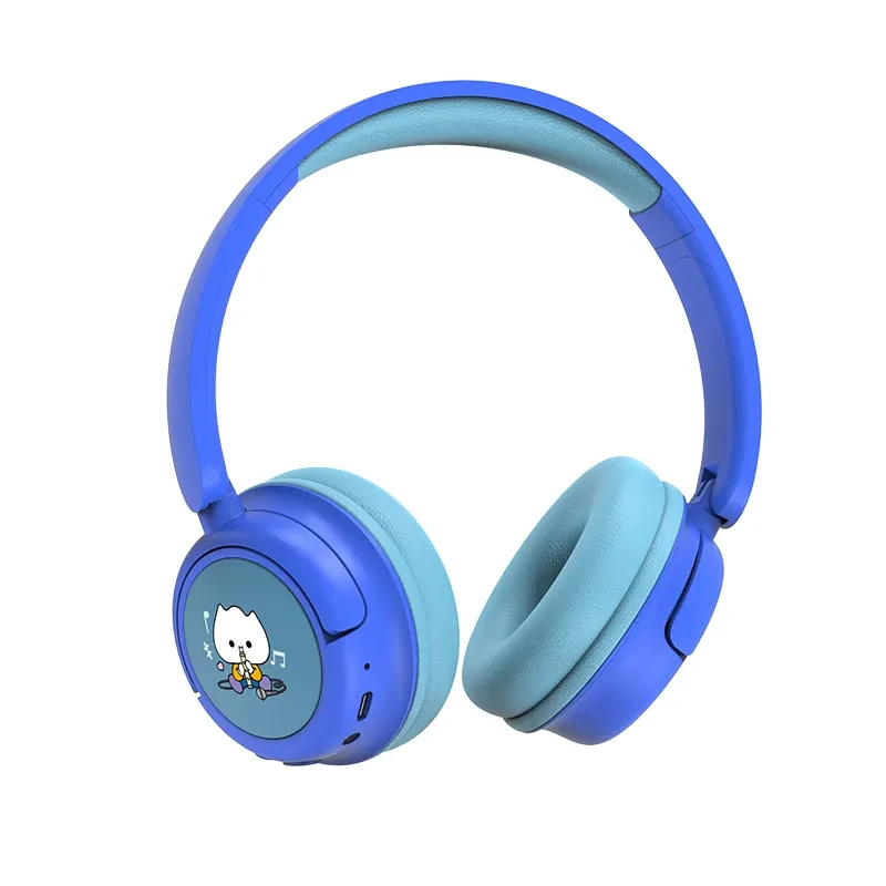 Беспроводные детские наушники wiwu ktd-02 синего цвета 2