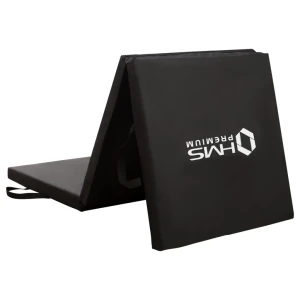 Гимнастический мат складной 180*60*0.5cm hms black mgs02